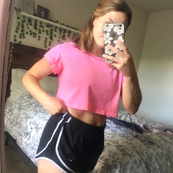 Pink Cropped Tee - Picture 2 of 2